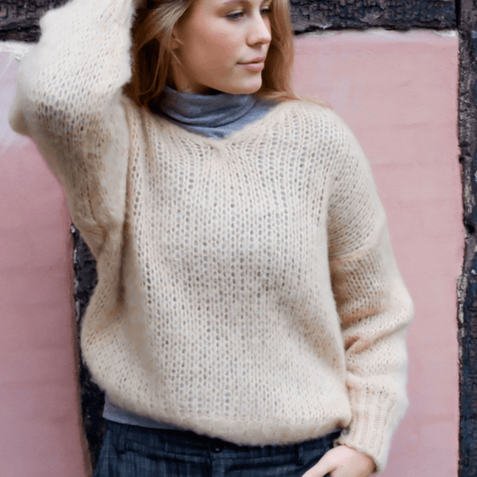 Simona Knitted Jumper Champagne