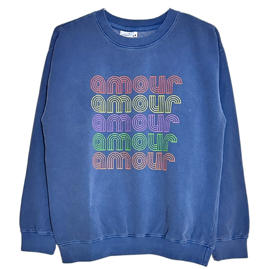 Amour Sweatshirt Ocean Blue