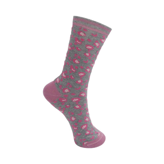 Leo Socks Grey/Pink