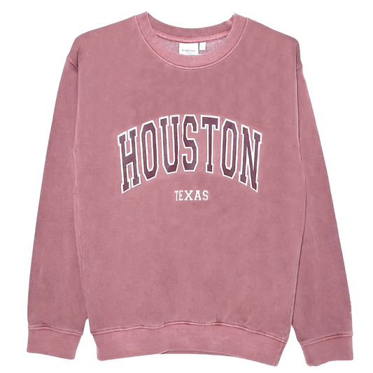 Houston City Sweatshirt Raspberry