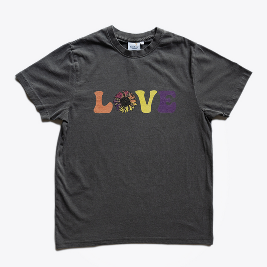 Groovy Love T-Shirt Charcoal