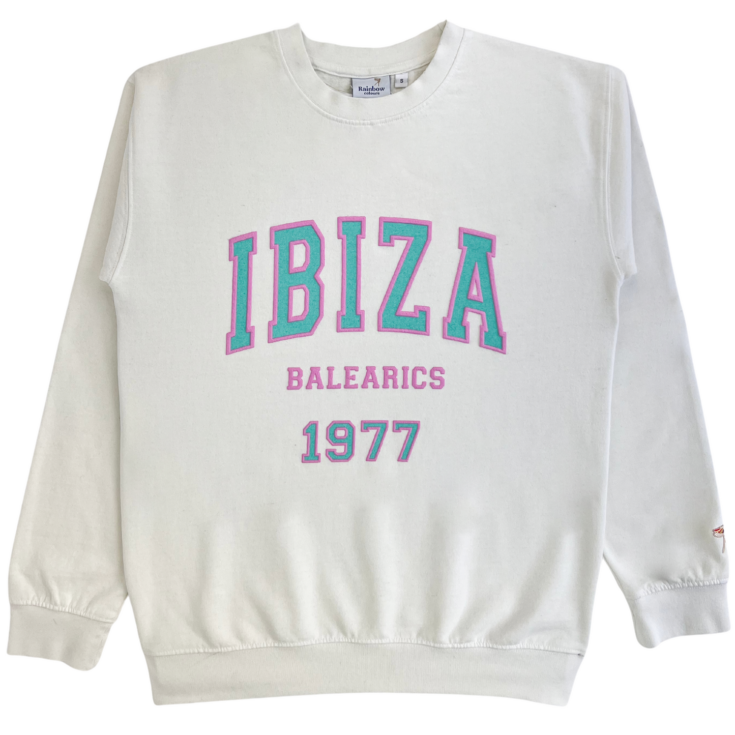 Ibiza Sweatshirt Puff Print Off White