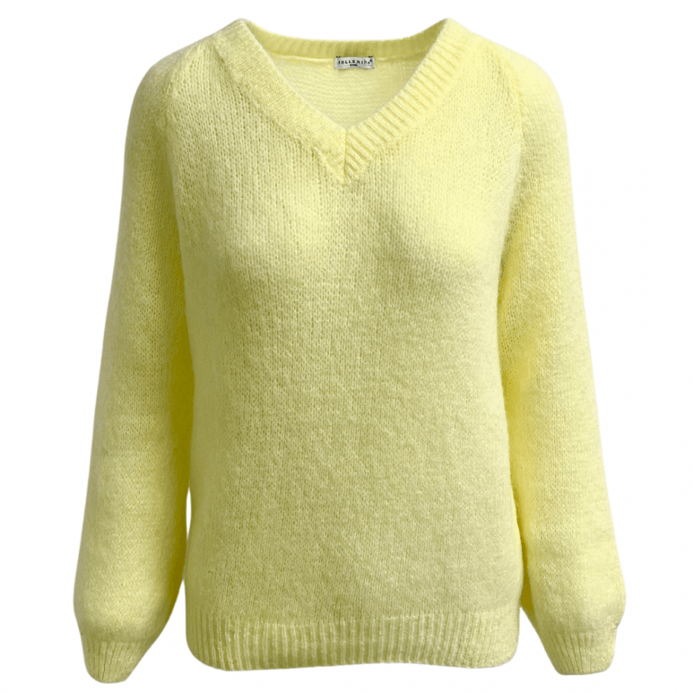 V-neck Jumper Lemon